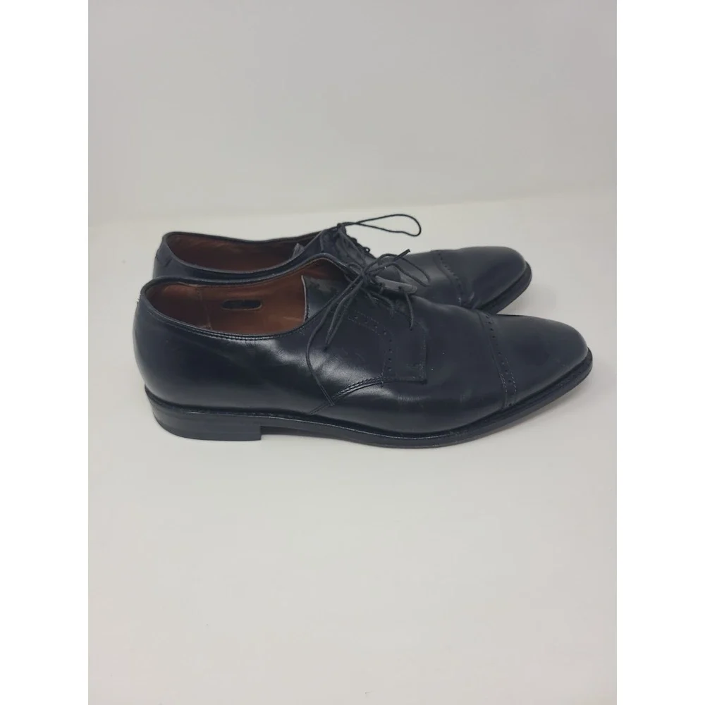 Allen Edmonds Clifton 3308 Black Leather Cap Toe Oxford Dress Shoes Mens 12